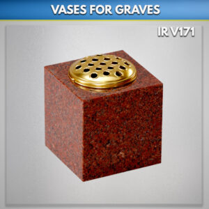 Red Square Vases with Hole